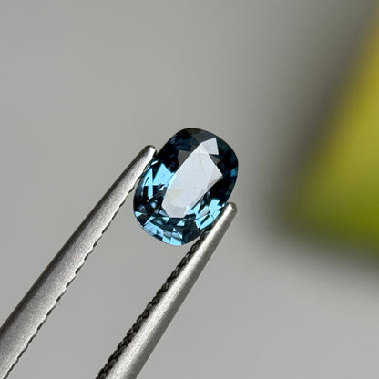 0.62 ct Natural Dark Green Spinel Vietnam. Cushion Shape.