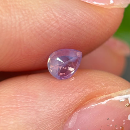 0.35ct Natural Pinkish White Milky Sapphire Vietnam.