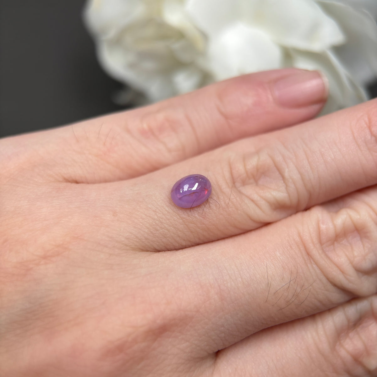 1,56ct Natural Pink Milky Cacbochon Sapphire Viet Nam. No Treatment Sapphire Luc Yen.