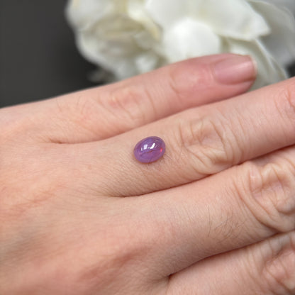 1,56ct Natural Pink Milky Cacbochon Sapphire Viet Nam. No Treatment Sapphire Luc Yen.