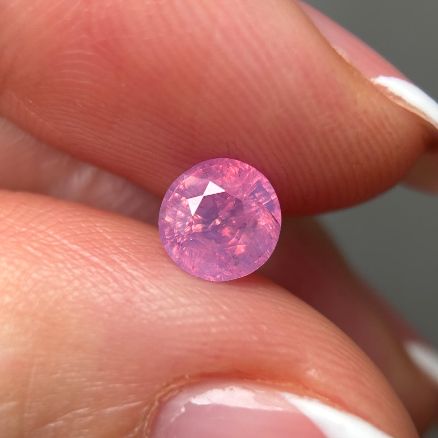 0.91ct Natural Milky Padparadscha Sapphire Vietnam