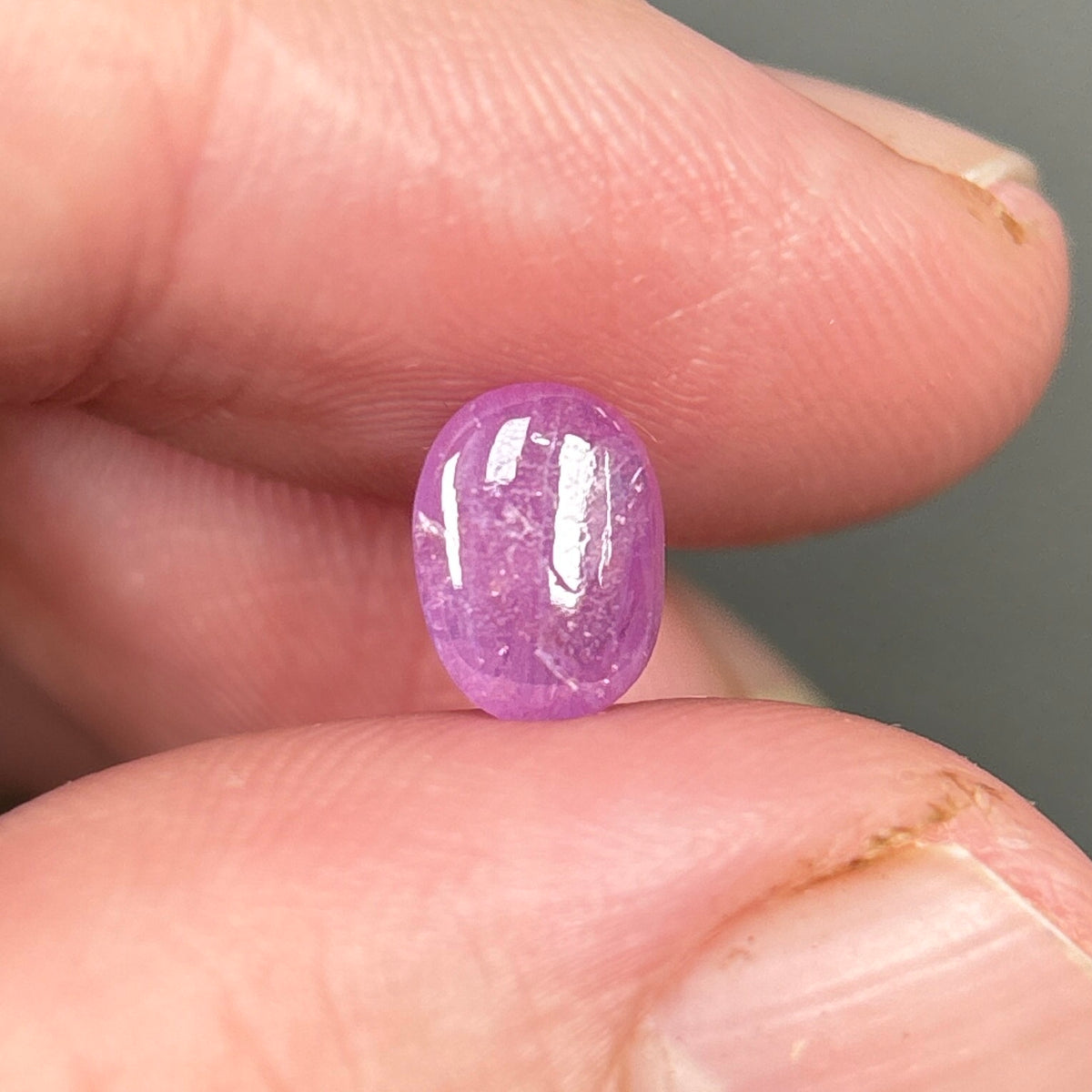2,04ct Natural Pink Milky Cacbochon Sapphire Viet Nam. No Treatment Sapphire Luc Yen.