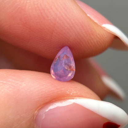0.51ct Natural Milky Padparadscha Sapphire Vietnam