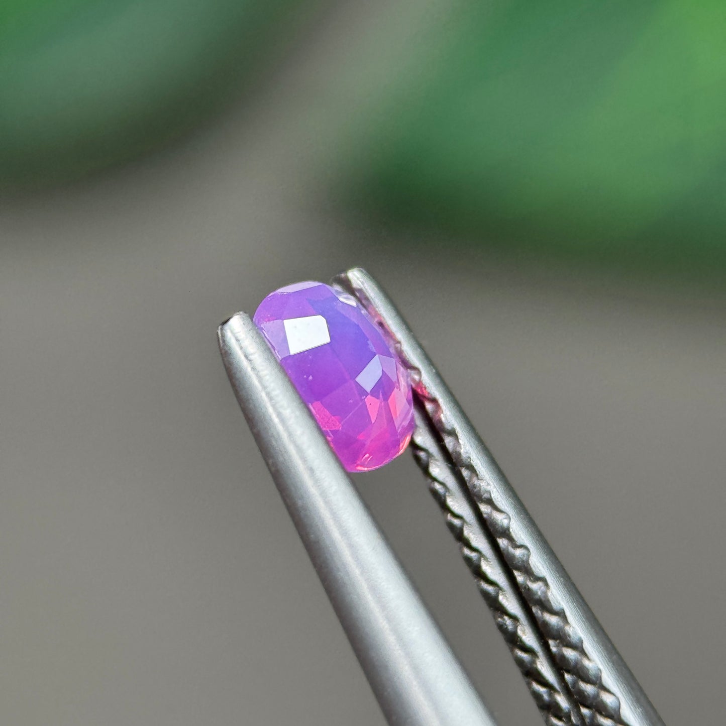 0.35 ct Natural Pink Milky Sapphire Vietnam. Cushion Shape. No Treatment.
