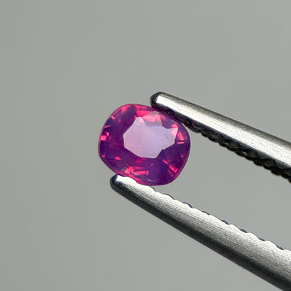 0.25 ct Natural Pinkish Purple Milky Sapphire Vietnam. Cushion Shape.