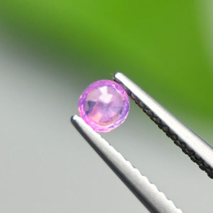 0.26 ct Natural Pinkish Purple Milky Sapphire Vietnam. Cushion Shape.