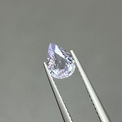 0,76ct Natural White Spinel Viet Nam. Pear Shape. No Treatment Spinel Luc Yen.