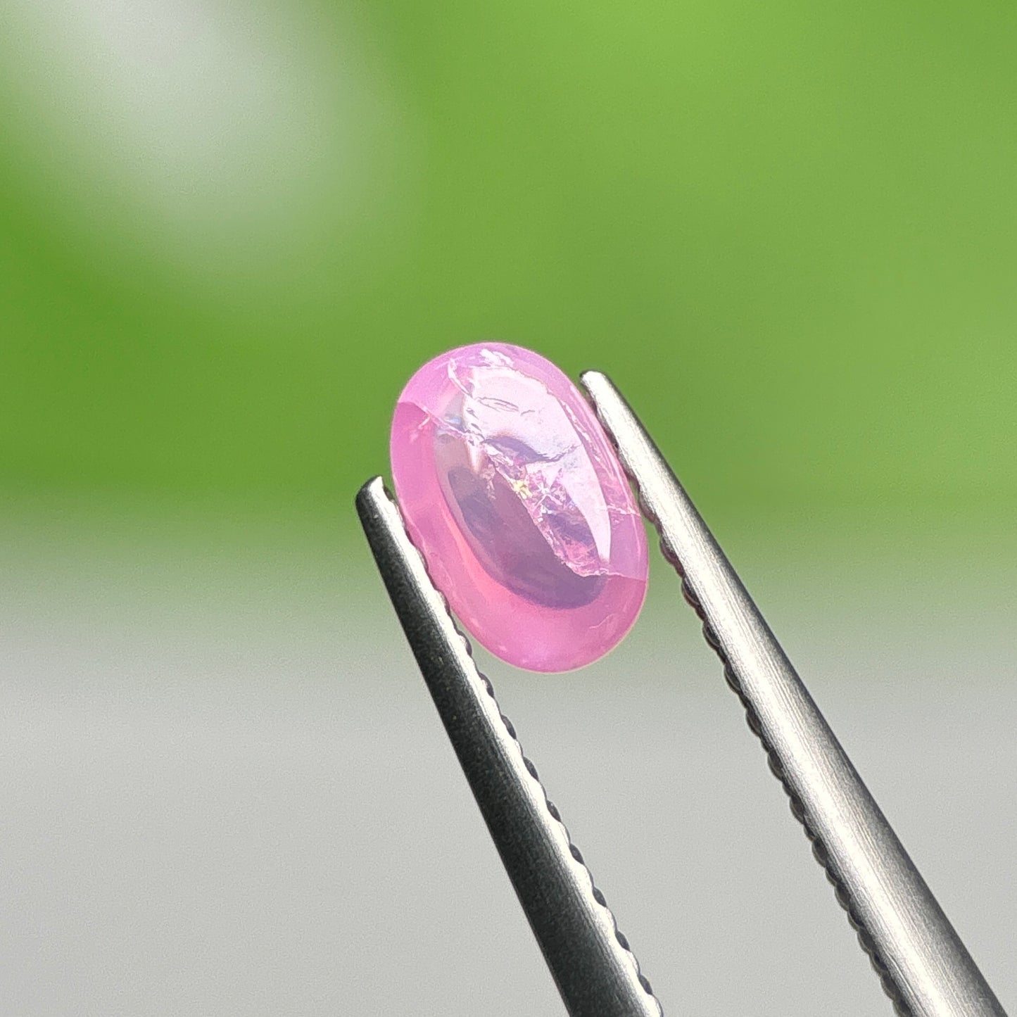 0.67ct Natural Pink Cacbochon Sapphire Viet Nam. No treatment.