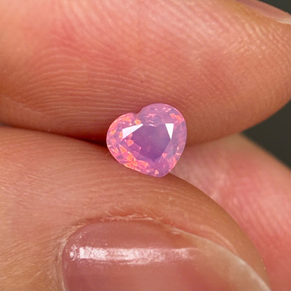 0.55ct Natural Milky Padparadscha Sapphire Vietnam