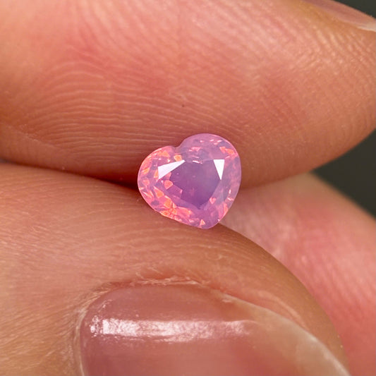 0.55ct Natural Milky Padparadscha Sapphire Vietnam