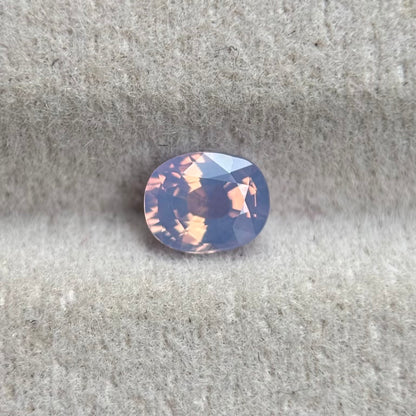 0.55 ct Natural White Milky Sapphire Vietnam. Cushion Shape. No Treatment.