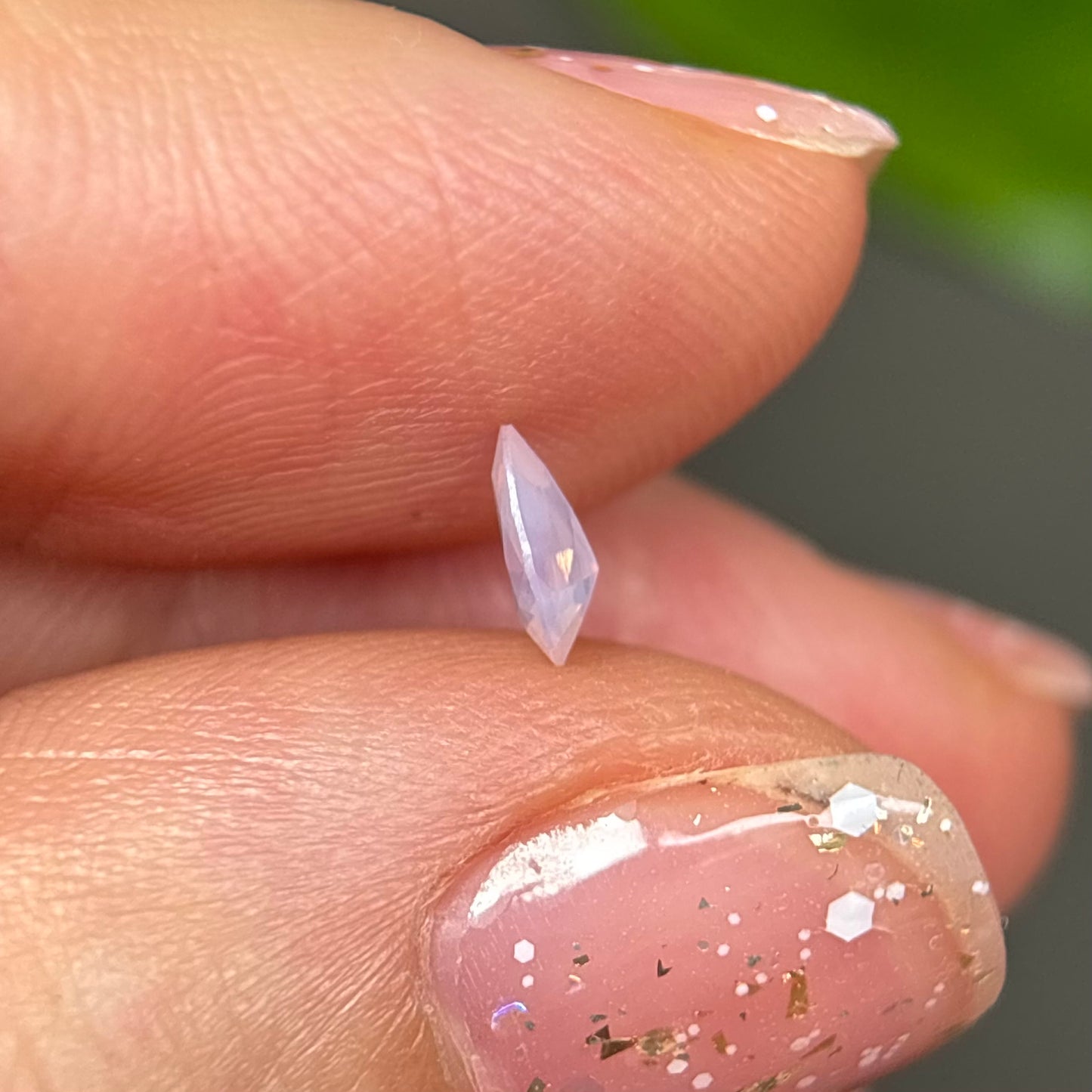 0.28ct Natural White Milky Sapphire Vietnam.