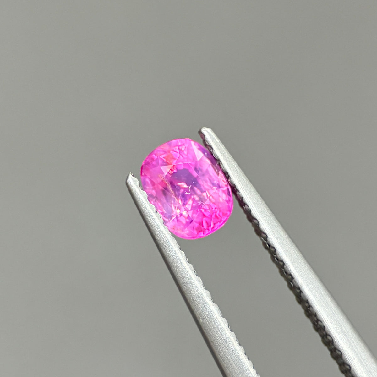 0.66ct Natural Pink Milky Sapphire Vietnam. Cushion Shape. No Treatment Milky Sapphire Luc Yen.