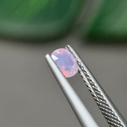 0.69 ct Natural Pink Milky Sapphire Vietnam. Cushion Shape. No Treatment.