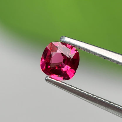 0.58 ct Natural Brownish Red Spinel Vietnam. Cushion Shape. No Treatment.