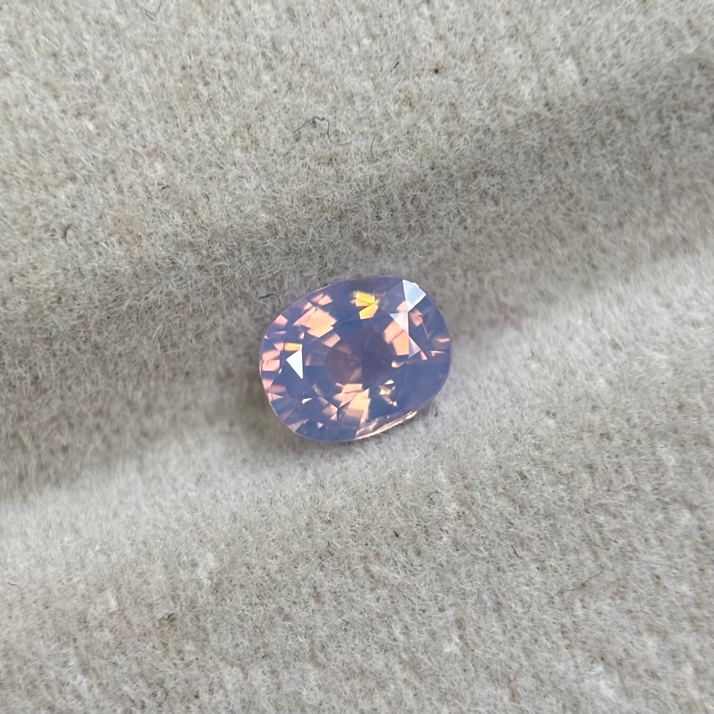 0.55 ct Natural White Milky Sapphire Vietnam. Cushion Shape. No Treatment.