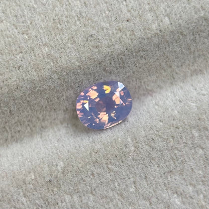 0.55 ct Natural White Milky Sapphire Vietnam. Cushion Shape. No Treatment.