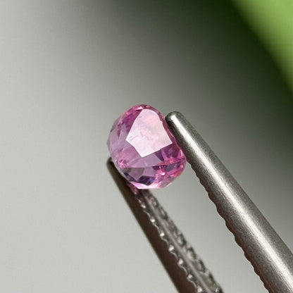0.52ct Natural Purplish Pink Milky Sapphire Vietnam.