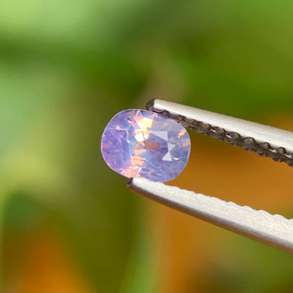 0.39 ct Natural Purplish White Milky Sapphire Vietnam. Cushion Shape. Unheat.