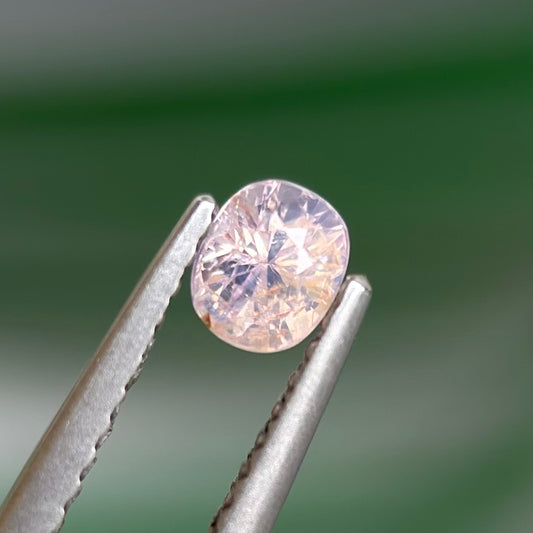 0.48 ct Natural White Sapphire Vietnam. Cushion Shape. No Treatment.