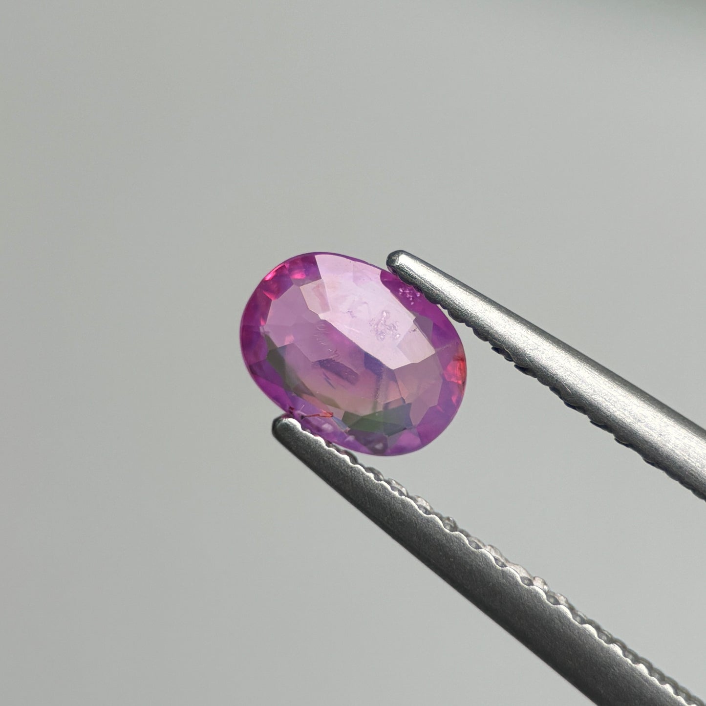 0.58 ct Natural Pink Milky Sapphire Vietnam. Cushion Shape.