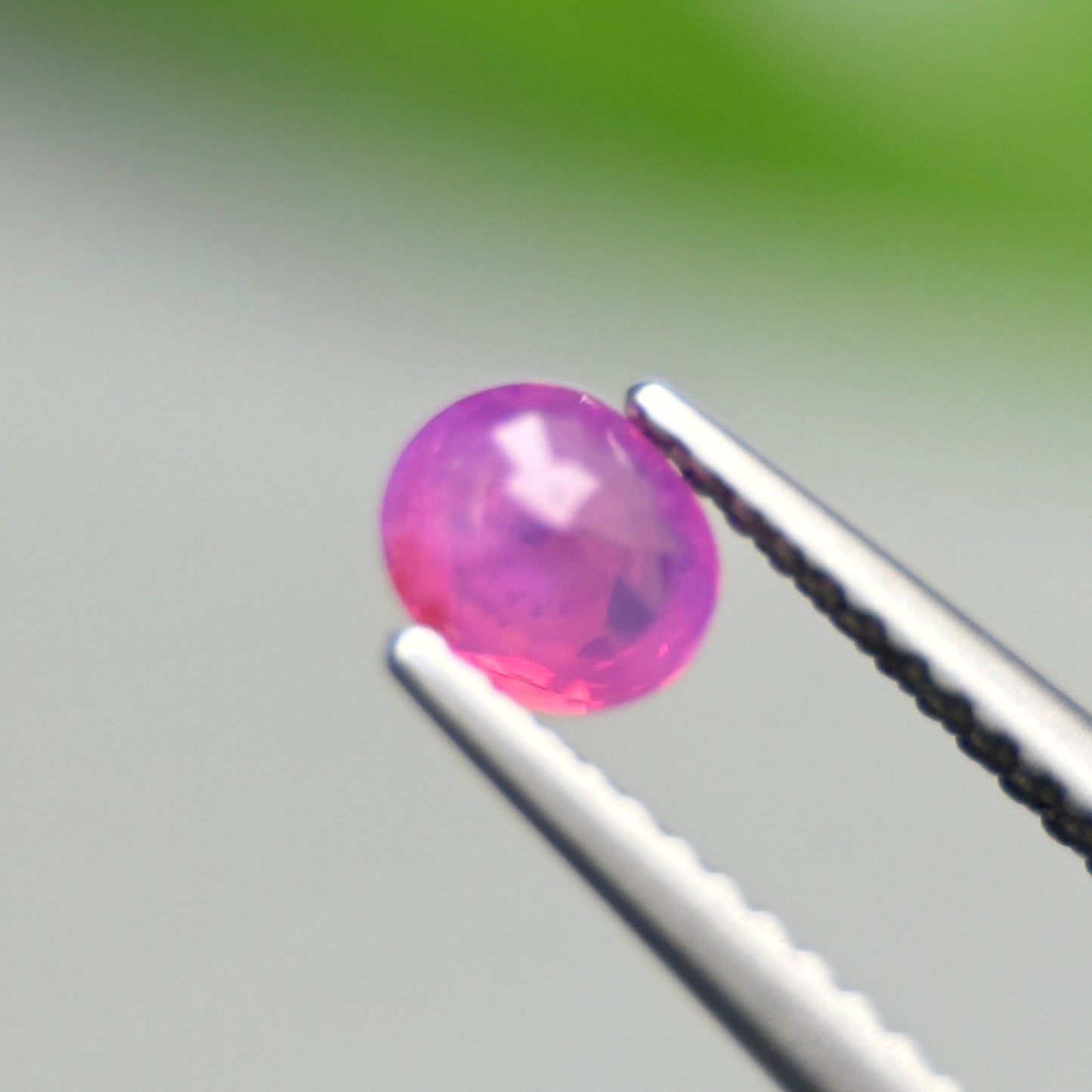 0.49 ct Natural Pink Milky Sapphire Vietnam. Cushion Shape.