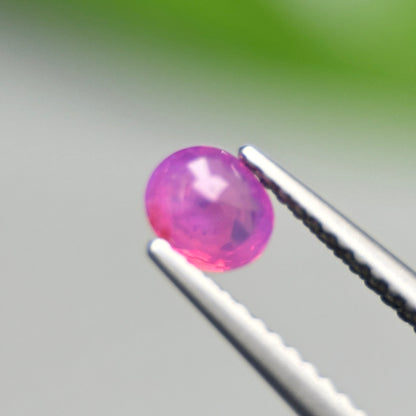 0.49 ct Natural Pink Milky Sapphire Vietnam. Cushion Shape.
