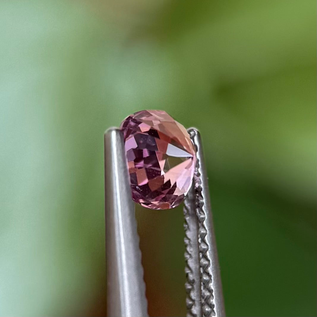 0.85ct Natural Pink-Purple Spinel Vietnam. Cushion Shape.