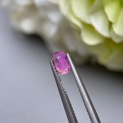0.85ct Natural Pink Milky Sapphire Vietnam.