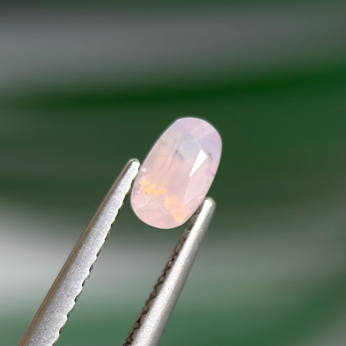 0.48 ct Natural White Milky Sapphire Vietnam. Oval Shape. No Treatment.