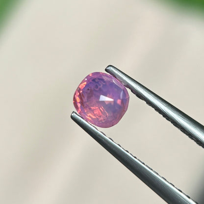 0,61ct Natural Pink Milky Sapphire Vietnam. Cushion Shape. No Treatment Milky Sapphire Luc Yen.