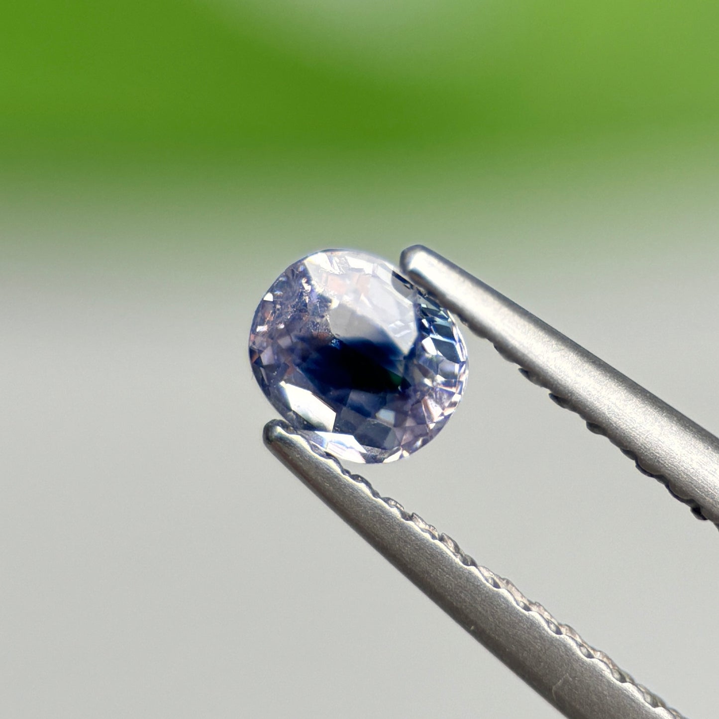 0.53 ct Natural Blue-White Sapphire Vietnam. Cushion Shape.