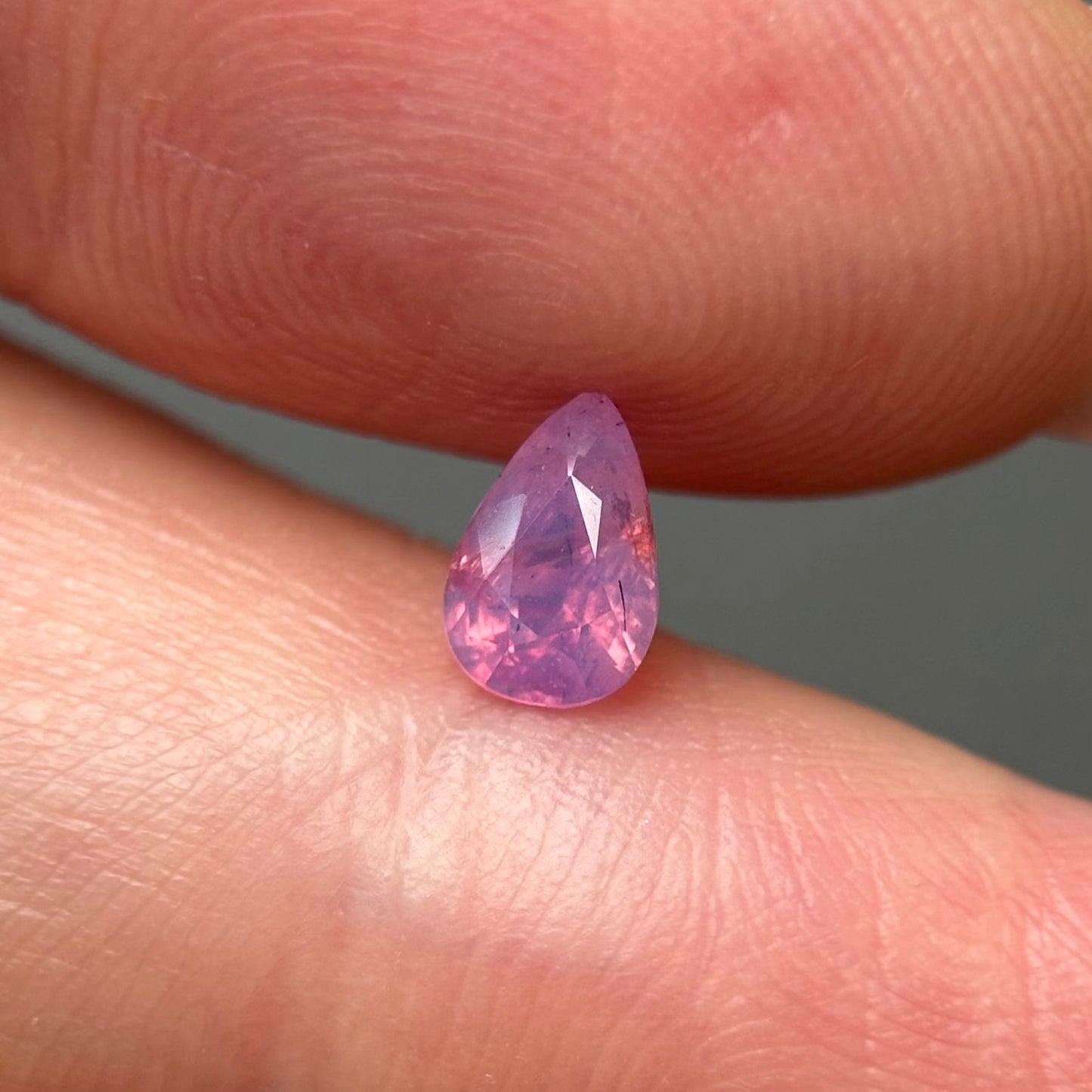 0.51ct Natural Milky Padparadscha Sapphire Vietnam