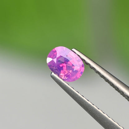 0.42 ct Natural Purple Milky Sapphire Vietnam. Cushion Shape. No Treatment.
