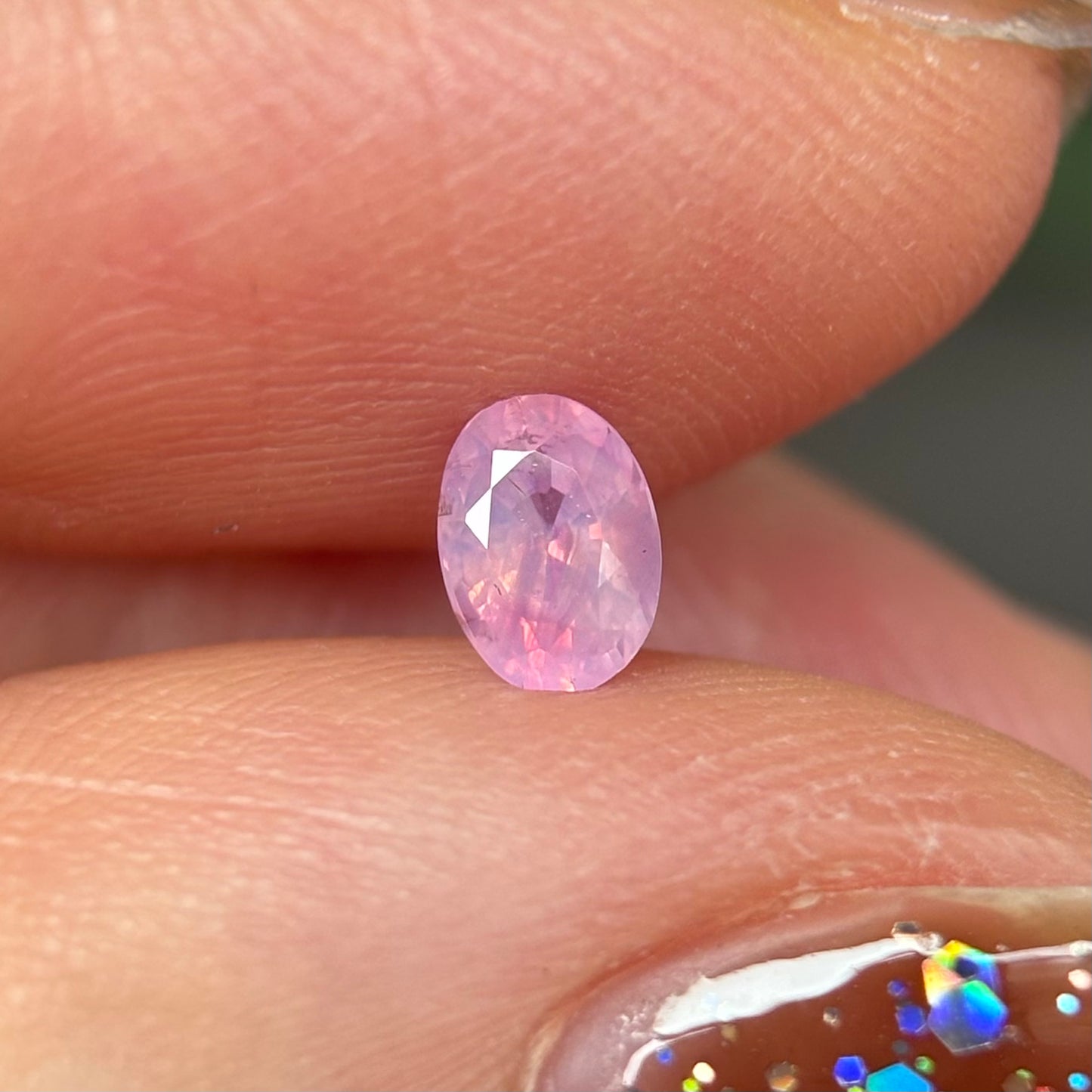 0.38ct Natural Pink Milky Sapphire Vietnam.