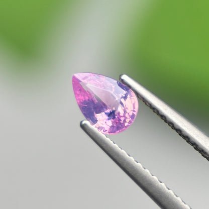 0.60 ct Natural Pink Sapphire Vietnam. Pear Shape.