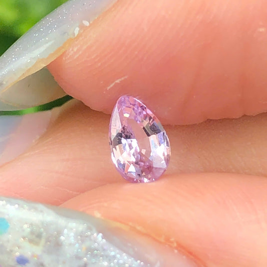 0,47ct Natural Light Purple Spinel Vietnam. Pear Shape. No Treatment Spinel Luc Yen.