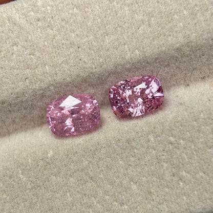 2.06/2Pcs Natural Pink Spinel Vietnam.