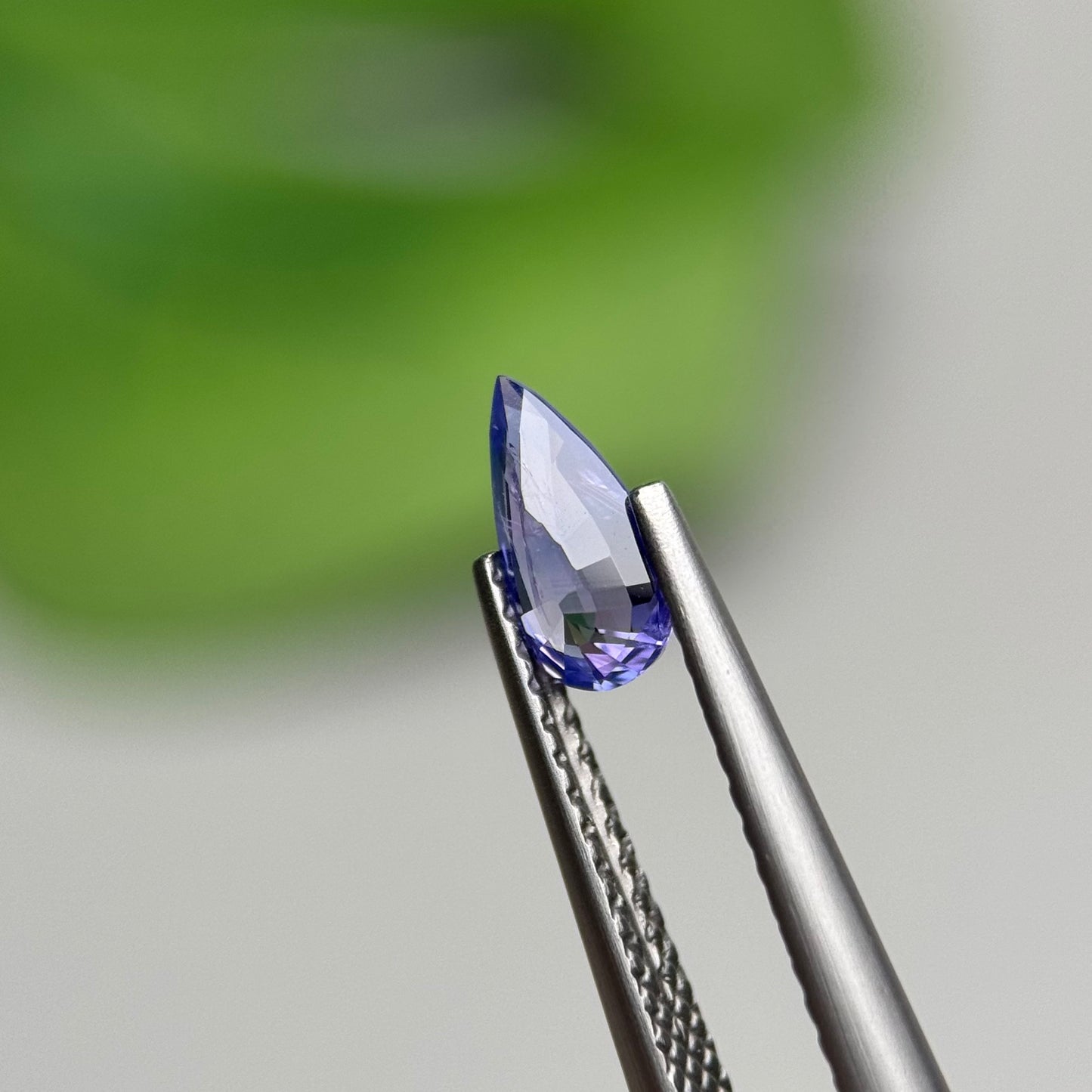 0.58 ct Natural Blue Milky Sapphire Vietnam. Pear Shape. No Treatment.