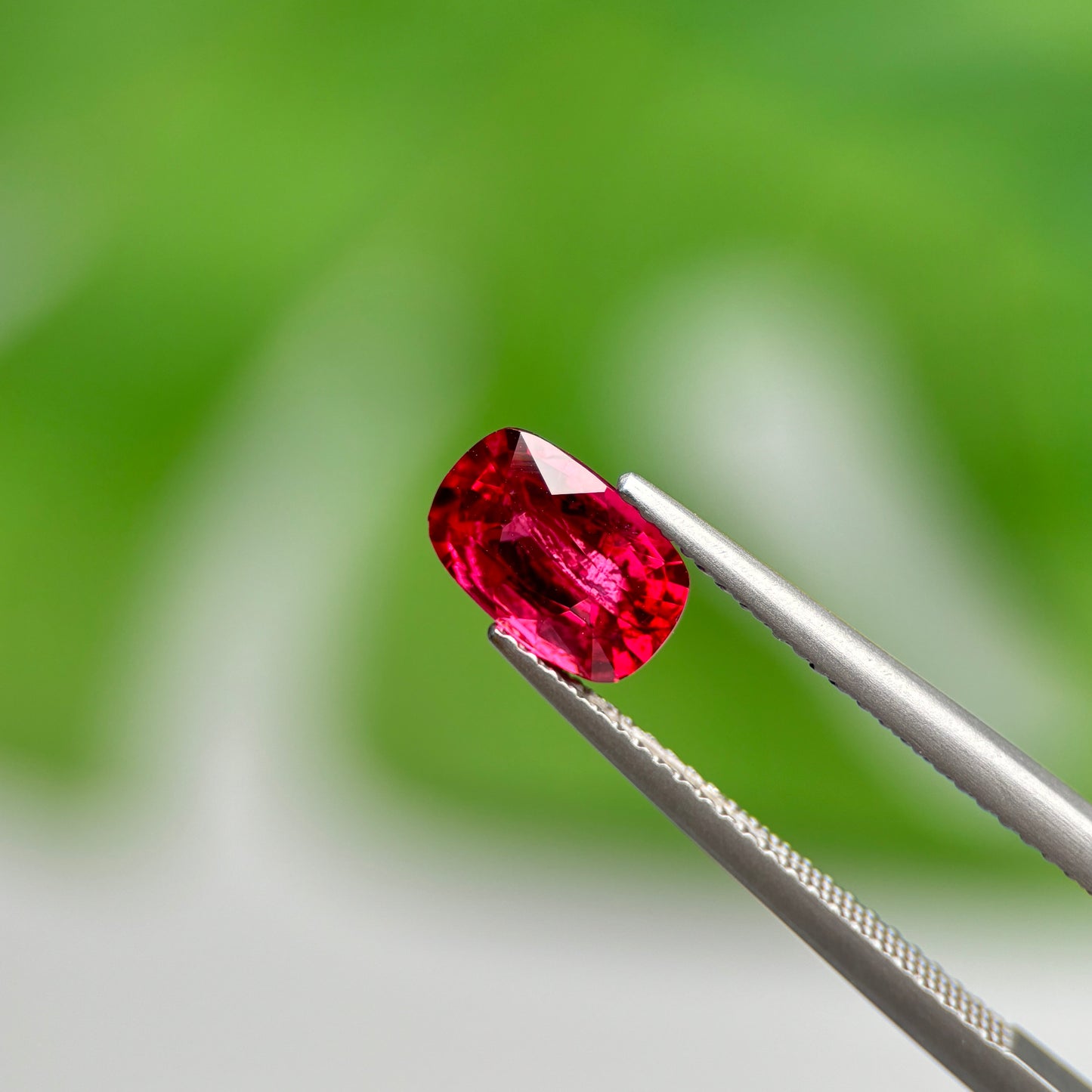 1.54 ct Natural Red Spinel Vietnam. Cushion Shape. No Treatment.