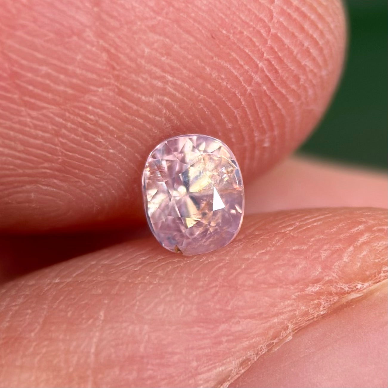 0.48 ct Natural White Sapphire Vietnam. Cushion Shape. No Treatment.