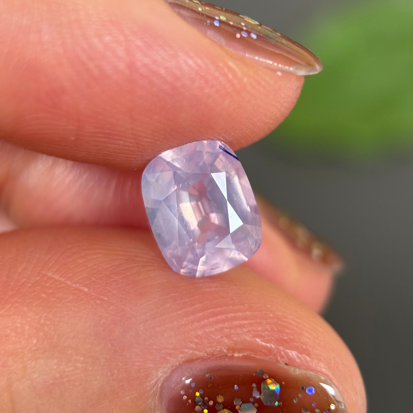 2.2ct Natural Pinkish White Sapphire Vietnam.