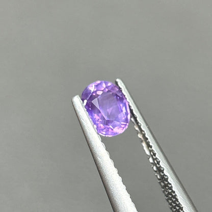 0,70ct Natural Purple Sapphire Vietnam. Cushion Shape. No Treatment Sapphire Luc Yen.