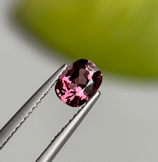 0.97 ct Natural Brownish Purple Spinel Vietnam. Cushion Shape.