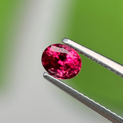 0.66 ct Natural Brownish Red Spinel Vietnam. Oval Shape. No Treatment.