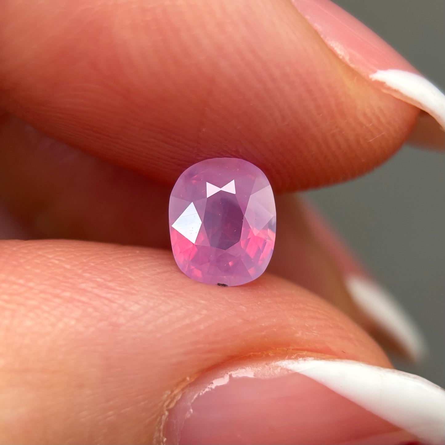 0.75ct Natural Milky Padparadscha Sapphire Vietnam