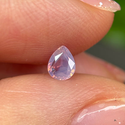 0.35ct Natural Pinkish White Milky Sapphire Vietnam.