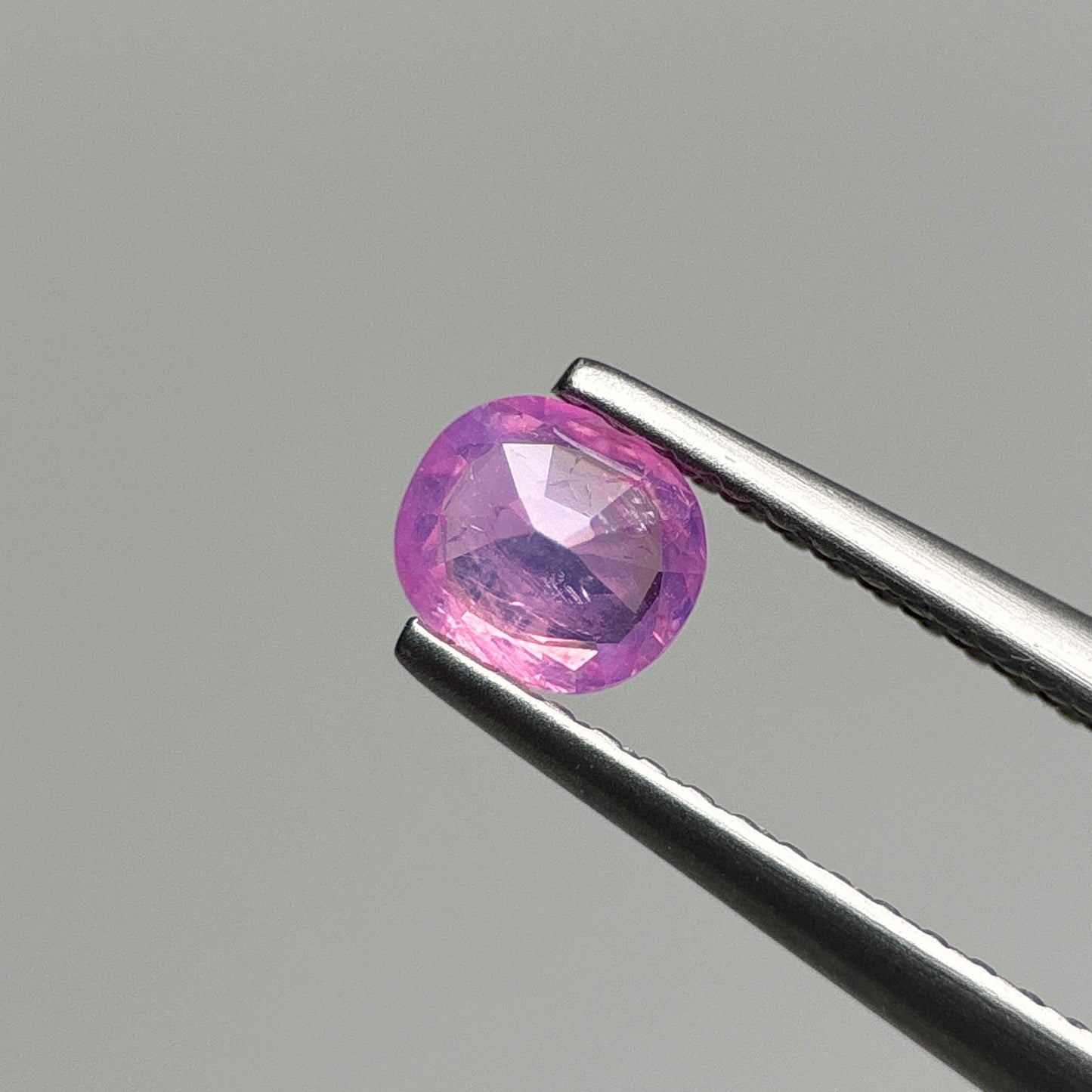 0.47 ct Natural Pink Milky Sapphire Vietnam. Cushion Shape.