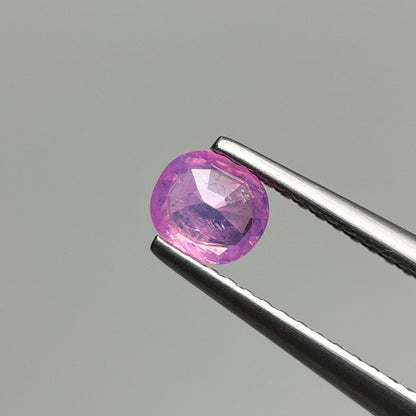 0.47 ct Natural Pink Milky Sapphire Vietnam. Cushion Shape.
