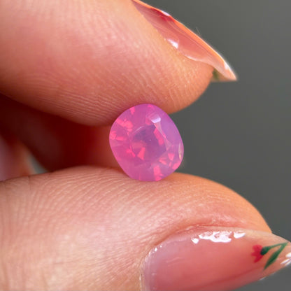1.2ct Natural Milky Padparadscha Sapphire Vietnam